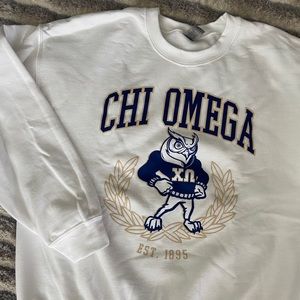 Chi Omega vintage owl sweatshirt